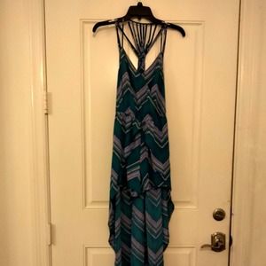 Candies one piece romper dress chevron pattern multicolor Women Medium